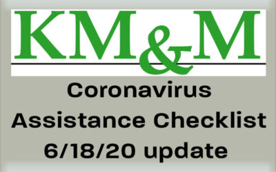 Coronavirus Assistance Checklist, June 18 Update